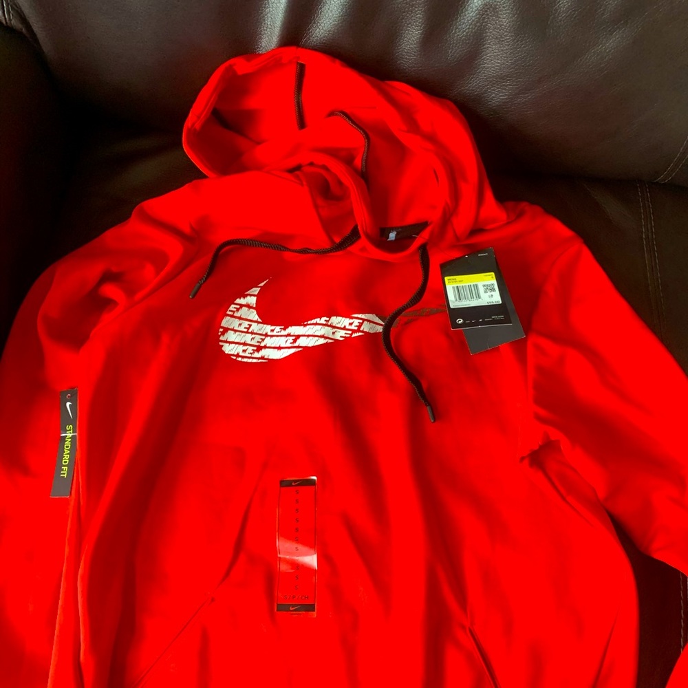 New Men’s red Nike sweatshirt with Tags small